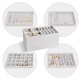 thumbnail image 5 of ProCase Bandejas apilables organizadoras de joyas para cajones, inserciones para cajones de joyería, vitrina de almacenamiento para pendientes, collares, anillos, pulseras con divisores extraíbles, gr, 5 of 5
