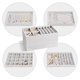 thumbnail image 5 of ProCase Bandejas apilables organizadoras de joyas para cajones, inserciones para cajones de joyería, vitrina de almacenamiento para pendientes, collares, anillos, pulseras con divisores extraíbles, gr, 5 of 5