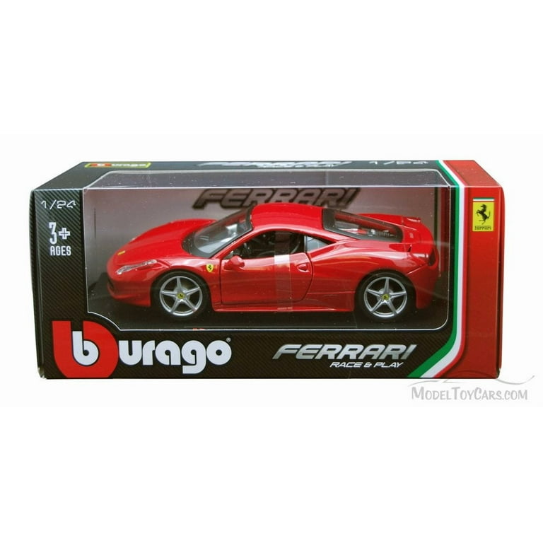 Bburago Ferrari 458 Italia Red 1/24 Diecast Model Car for Kids