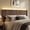 Espresso, variant on Queen Size Headboard Only, Modern Fluted Wall-Mounted Head Board with Lighting, Boho Wood Bed headboard Stylish Bedroom Decor, Espresso