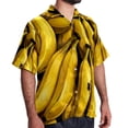thumbnail image 2 of Banana Men's Short Sleeve Beach Shirts, Casual Printed Button Down Poplin Shirt Summer., 2 of 6