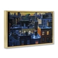 thumbnail image 3 of Stupell Industries Cityscape with Distant Monster Cityscapes Painting Gold Floater Framed Canvas Art Print Wall Art, 25 x 17, 3 of 9