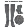 thumbnail image 4 of PULLIMORE 5 Pairs Women Men Cotton Slouch Socks, Knee High Boot Socks (5 Color), 4 of 8