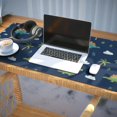 thumbnail image 3 of Long Mouse Pads for Desk,Dark Blue Dinosaurs Palms Clouds Pattern Desk Mats on Top Of Desks, Desk Mouse Pad Extra Large with 3mm Non-Slip Base and Stitched Edge for Gaming,Office,Work,Home 35.4"x15.7", 3 of 6