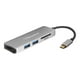 Aluratek AUMC0302F Multimedia Hub HDMI et Lecteur de Carte - station d'Accueil - USB-C - HDMI - HDMI – image 1 sur 5