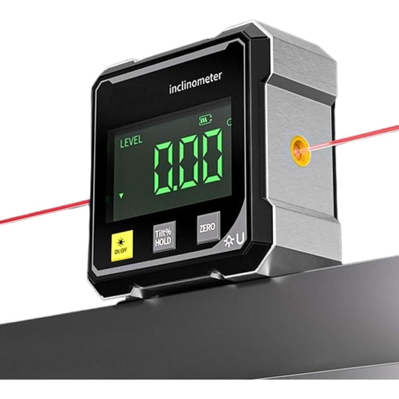 2026 New Digital Laser Angle Finder Protractor Tool, Magnetic Table Saw Angle Finder Tool, Level Box For Hanging, Led Display, Accuracy ± 0.2 °