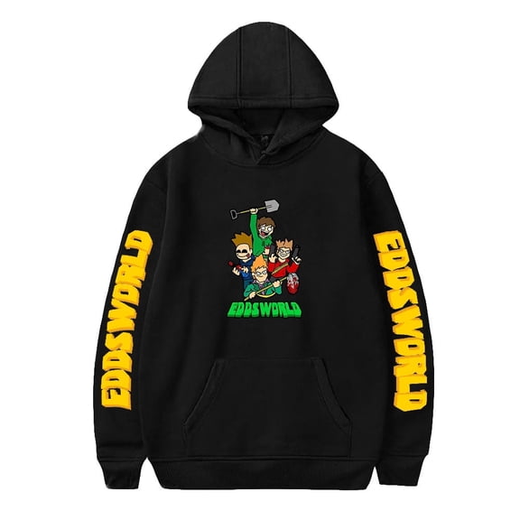 Eddsworld Merch Unisex Cotton-Blend Long Sleeve Casual Pullover Hoodie