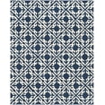 thumbnail image 2 of Safavieh Easy Care Jace Geometric Polyester Area Rug, Navy/Ivory, 9' x 12', 2 of 11