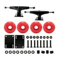 thumbnail image 2 of Ensemble de Camions de Planche à Roulettes 5.0, Roues de Planche à Roulettes 52mm, Roulements de Planche à Roulettes, Patins de Levage de Planche à Roulettes, Accessoires de Quincaillerie de Planche à Roulettes - Roues Rouges, 5 Po, 2 of 8