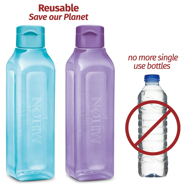 Milton, Water Bottle Kids Reusable Leakproof 12 oz Plastic - Set