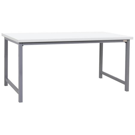 

PE3060-GrayFr-WT-30H 30 x 60 in. Polk Heavy Duty Economy Workbenches with Formica Laminate Top Gray & White