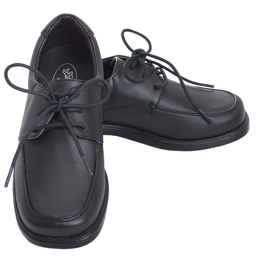 Tip Top Kids Boys Black Wingtip Oxford Shoes 5-10 Toddler
