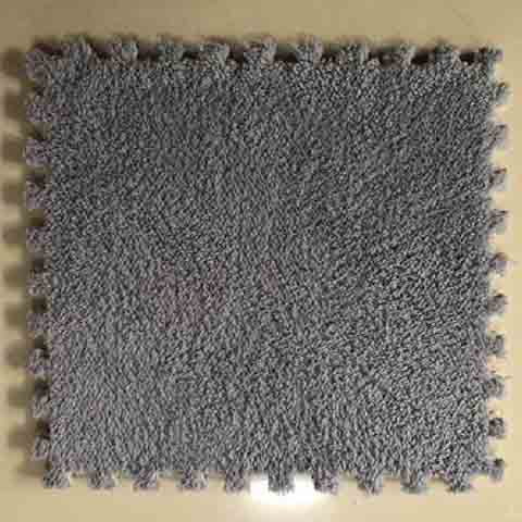 Interlocking Carpet Shaggy Soft EVA Foam Mats Fluffy Area Rugs Protective Floor Tiles Exercise Play Mat (12 pcs)