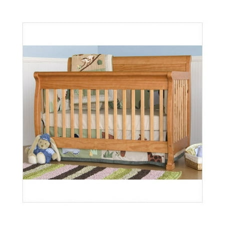 Bundle-01 DaVinci Kalani 4 in 1 Convertible Crib with Toddler Rail in Honey Oak (Set of 2)