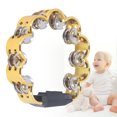 thumbnail image 1 of Tambourine For Adults, Hand Held Drum Double Row Tambourine Handbell Clap Drum, Tambourine Drum, Hand Clap Drum Musical Educational Instrument For Pray  Party, 1 of 8