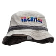 thumbnail image 5 of Vacation Big Size Reversible Bucket Hats - Putty Black 2XL-3XL, 5 of 5