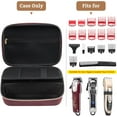 thumbnail image 3 of Procase Hard Travel Case for Hair Clippers - Wine, Roomy EVA Organizer with Shockproof & Water-Resistant Design, 3 of 5