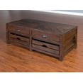 thumbnail image 2 of Sunny Designs Canyon Creek 24" Mahogany Wood End Table in Dark Brown, 2 of 4