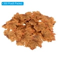 thumbnail image 3 of Uxcell Artificial Leaves Fall Maple Autumn Fake Leaf Decoration, Coffee Yellow 300 Pack, 3 of 5