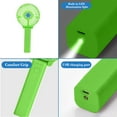 thumbnail image 6 of Qocolhg Portable Handheld Fan Rechargeable, High Speeds Strong Wind Mini USB Personal Fan Ventilator with Large Capacity Battery, Folding Small Fan for Girls Women Kids Travel, Green, Clearance, 6 of 6