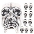 thumbnail image 1 of 10pcs Skull Spacer Beads DIY Accessories for Necklace / Bracelets / Earrings Making (Silver), 1 of 4