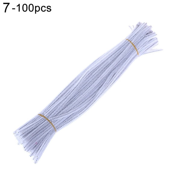 HEVIRGO 100Pcs Chenille Stems Pipe Cleaners Twist Rods Kids DIY Craft Educational Toy