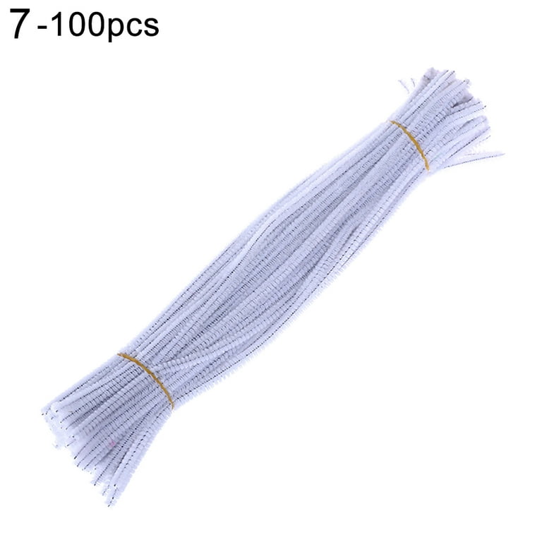 100Pcs Durable Metallic Pipe Handmade Color Pipe Cleaners Soft