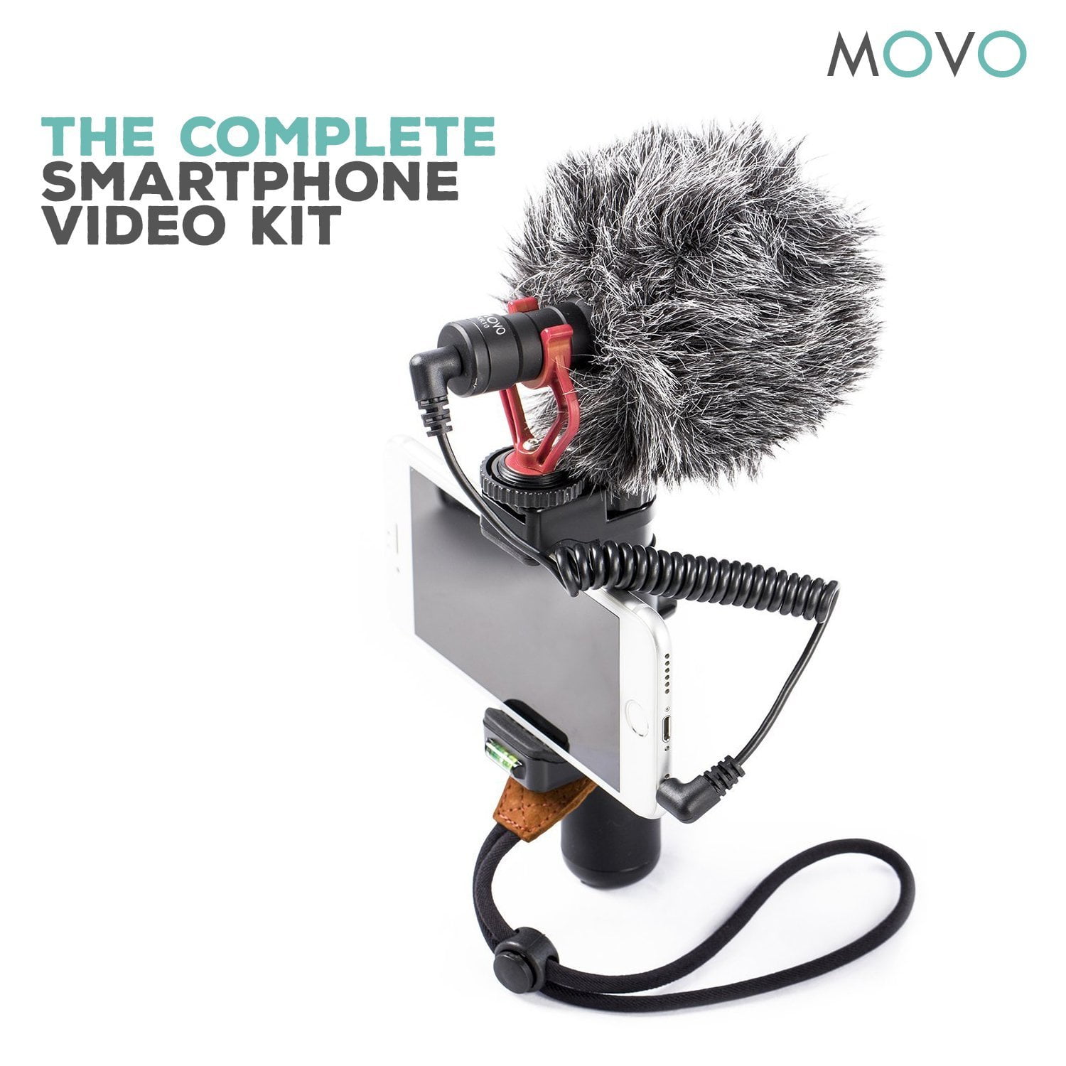 Movo Smartphone Video Rig With Shotgun Microphone Grip Handle