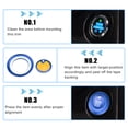 thumbnail image 5 of Unique Bargains Engine Start Stop Button Cover Kit Push Start Button Trim Sticker for Ford Explorer 2020-2022 for Ford Explorer Hybrid 2020-2021 Aluminum Alloy Blue, 5 of 7