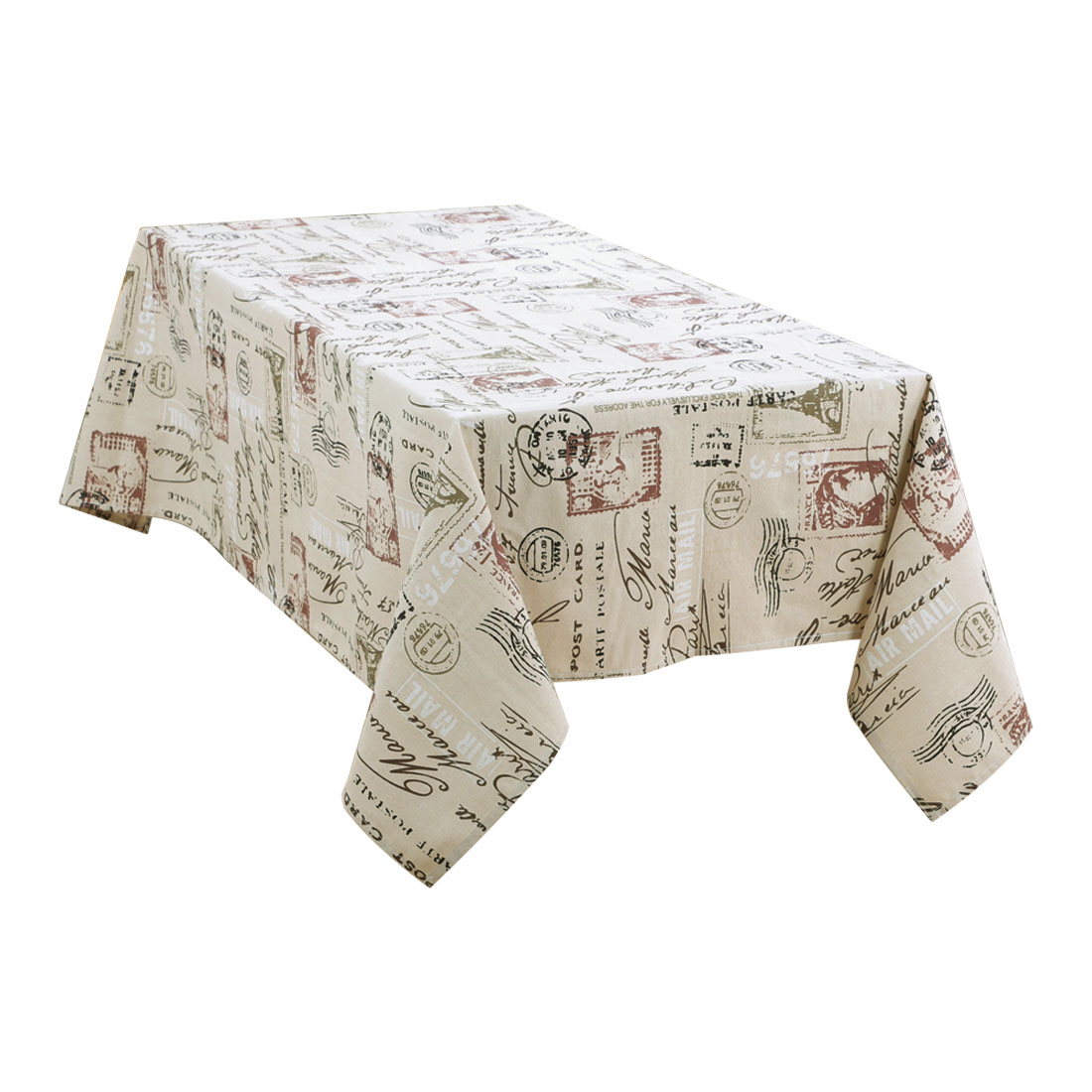 Rectangle Soft Tablecloths Printed Cotton Table Cover Indoor Outdoor