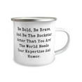 thumbnail image 2 of Unique Idea Actor Gifts, Be Bold, Be Brave, And Be The Rockstar Actor That!, Actor 12oz Camper Mug From Colleagues, For Friends, Actor birthday present, Actor birthday gift ideas, 2 of 2