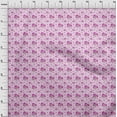 thumbnail image 4 of oneOone Tissu Polyester Spandex Rose Fuchsia Matériel de Robe Florale Tissu Imprimé Tissu au Mètre 56 Pouces de Large, 4 of 4