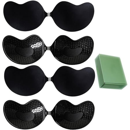 Evelynpro - Invisible Diva Strapless Backless Push up Bra Adhesive Bra Sticky Strapless Invisible Push up Bras