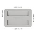 thumbnail image 2 of unbranded Bread Maker Machine Dust Cover Grey Simple Toaster Lid 1Set, 2 of 8