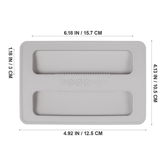 RENACLIPY Grey 1lb Loaf Tin Toaster Cover Protective Kitchen Appliance Lid for Home Use and Easy to Clean