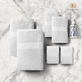 thumbnail image 4 of Casa Platino Bathroom towels 6 Pc Set, 2 White Bath Towels, 2 Hand Towels, 2 Wash Cloths, Ultra Soft & Absorbent Towels - White, 4 of 6