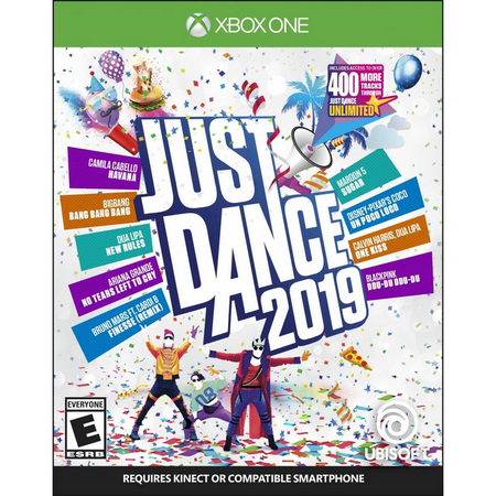 Just Dance 2019 - Xbox One Standard Edition Dance to your own beat with Just Dance 2019  the ultimate dance game featuring 40 hot tracks from chart-topping hits to family favorites  including  Havana  by Camila Cabello   Bang Bang Bang  by BIGBANG   No Tears Left To Cry  by Ariana Grande  and many more!