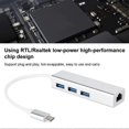 thumbnail image 4 of USB 3.0 to Ethernet Adapter with 3-Port Type C Hub to RJ45 Gigabit Ethernet LAN Network, 4 of 4