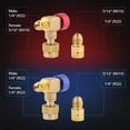 thumbnail image 2 of Refrigerant Charging Valve,Liquid Safety Valve R410A R22 Conditioning Refrigerant,Safety Adapter Control Ball for R12 R22 R410 Conditioner Manifold, 2 of 8