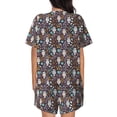 thumbnail image 4 of Womens Pajama Sets With Pocket, Forest Cute Owl Lounge Sets Short Sleeve Sleepwear PJ Sets for Women, 4 of 6