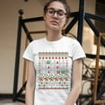 thumbnail image 3 of Tee Hunt Fa La La La La La La La Nope T-Shirt Ugly Sweater Merry Christmas Women's T-Shirt Tee, White, Medium, 3 of 5