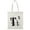 Natural, variant on Letter T Upper Lower Case Nature Tote Bag - Image by Shutterstock, One Size Cotton Canvas Tote Bag