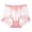 Pink, variant on Seamless High Waisted Thong Panty With Lace Jacquard For Women Underwear See Through Panties