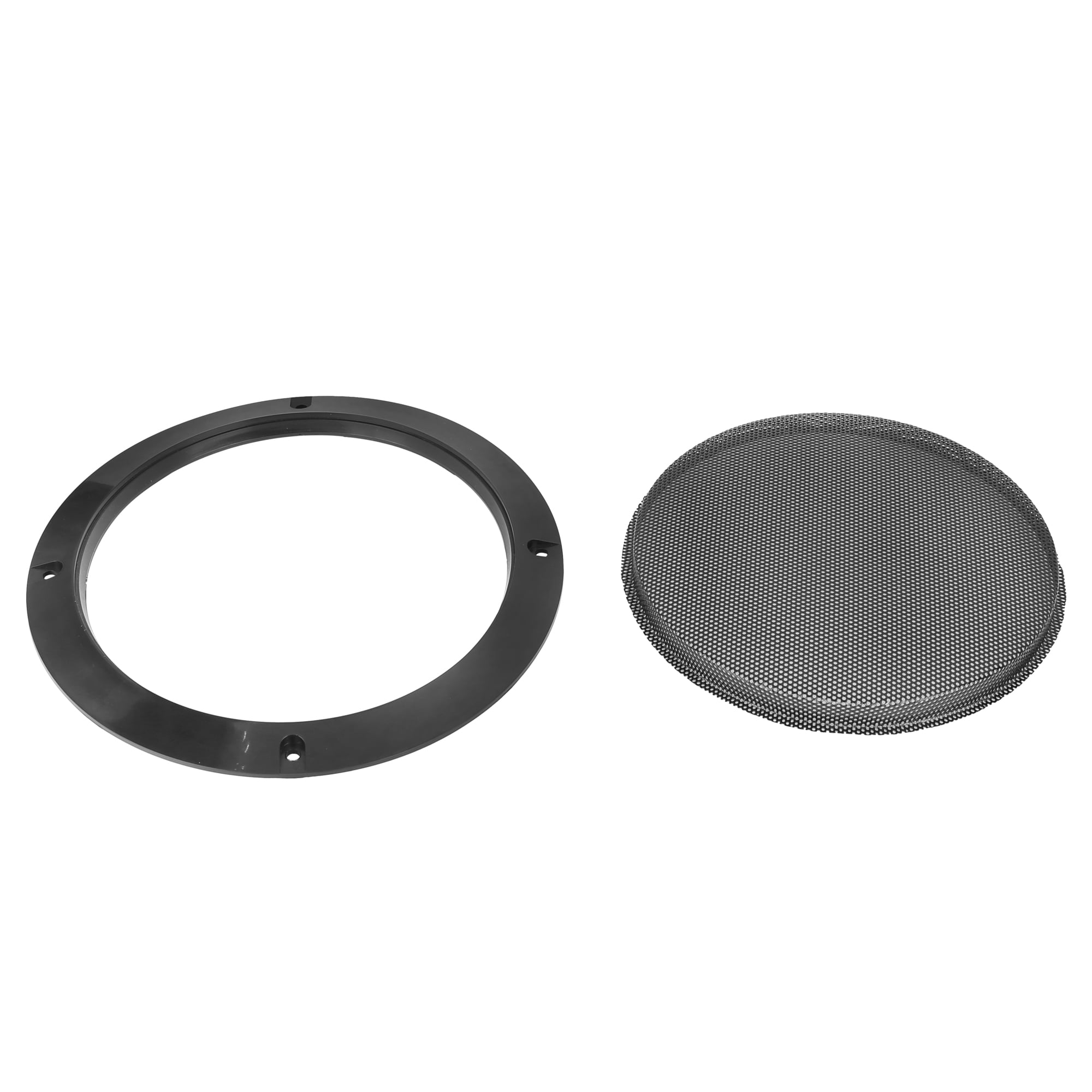 Unique Bargains 2pcs 6.5" Car Speaker Cover Mesh Subwoofer Grill Horn Guard Glossy