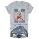 thumbnail image 4 of Blusas de Manga Corta para las Mujeres Divertida Impresión Cuello Redondo Camiseta Vintage, Blusas de Primavera para las Mujeres, 4 of 4