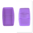 thumbnail image 4 of Unique Bargains 1 Pc Square Makeup Sponge Brush Cleaner Purple, 4 of 5