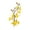 Yellow, variant on Artificial Cherry Blossom Stems - 10.35" Red Faux Pointed Plum Blossom Flowers for Vase Arrangements, Indoor, Wedding & Party Table Centerpieces, By Preplabs