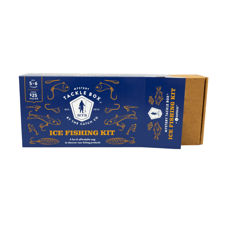 Mystery Tackle Box Ice Fishing Kit Freshwater Lures for Kids and