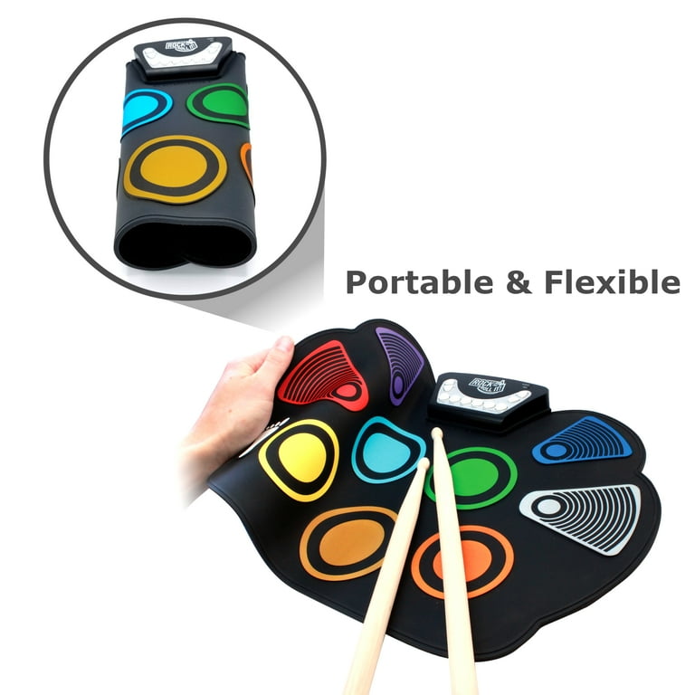 MukikiM CodeDrum Set: Flexible, Portable Color-Coded Kit with