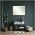 thumbnail image 5 of Amanti Art Theo Black Silver Narrow Beveled Wood Bathroom Wall Mirror, 5 of 10